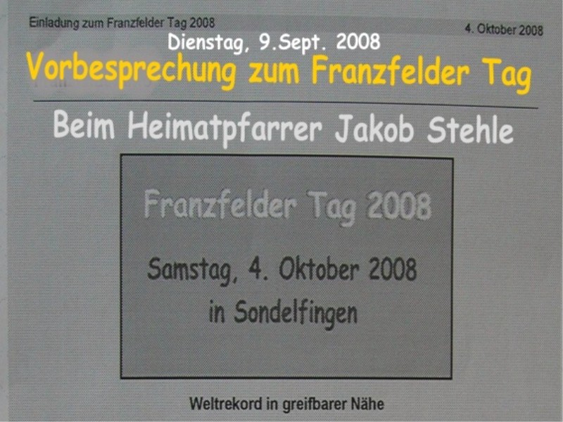 Startseite - Freude am Franzfelder Tag