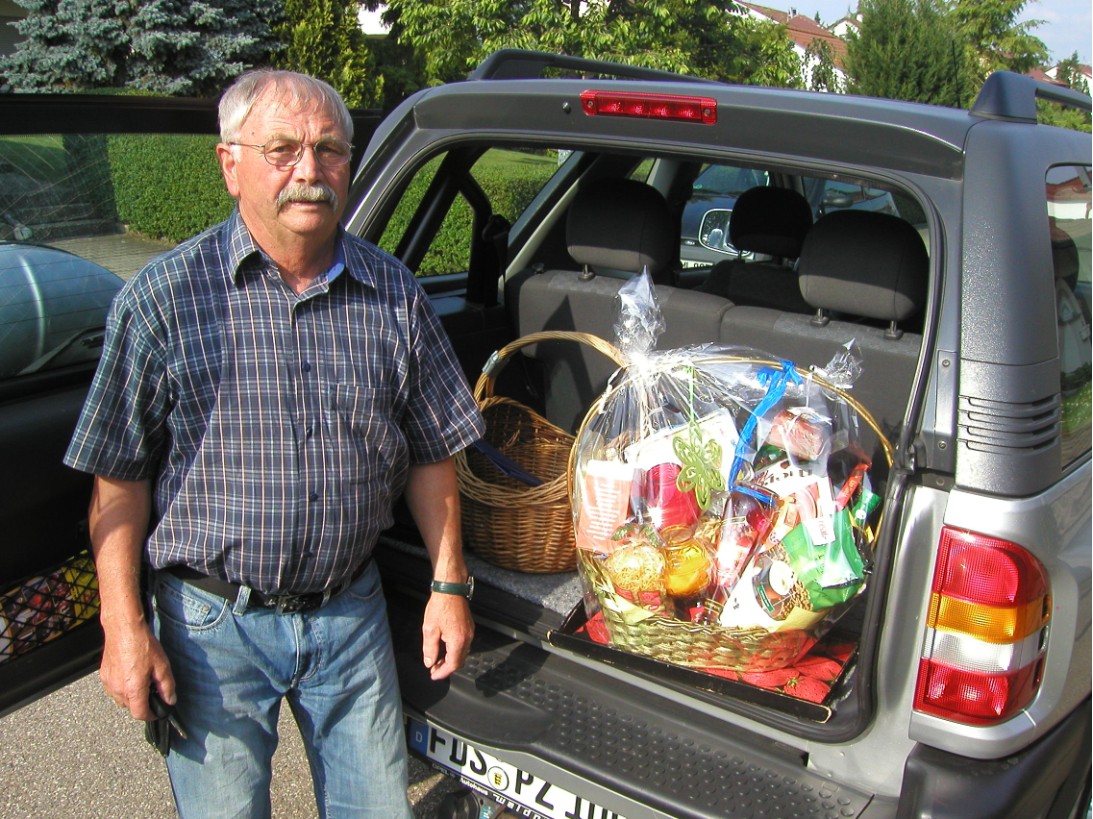 Geschenkkorb f�r Peter Zimmermann
