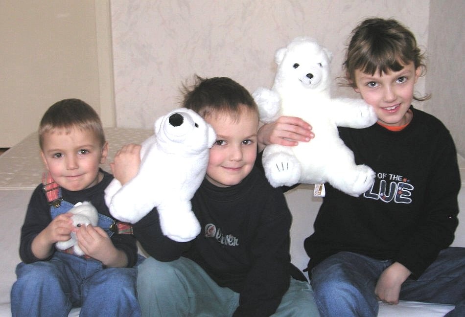 Kinder und Eisbren