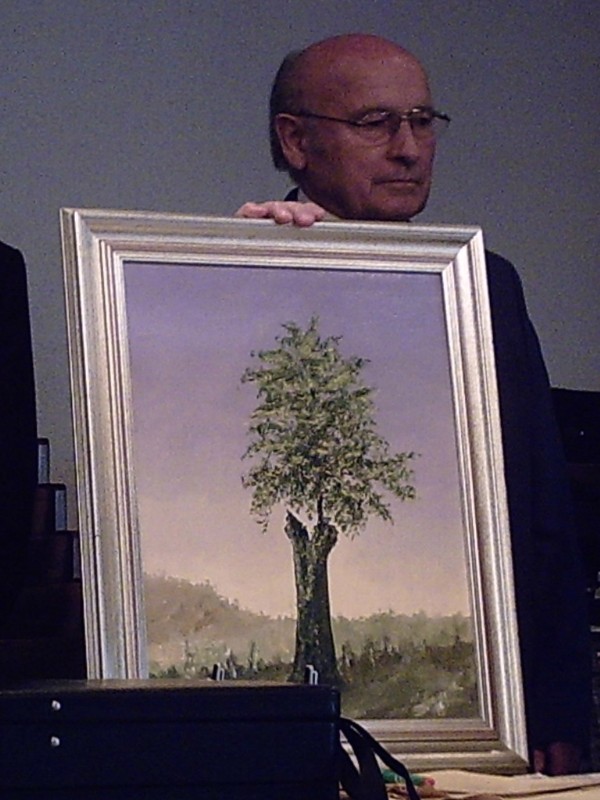 �berreichung des Bildgeschenkes