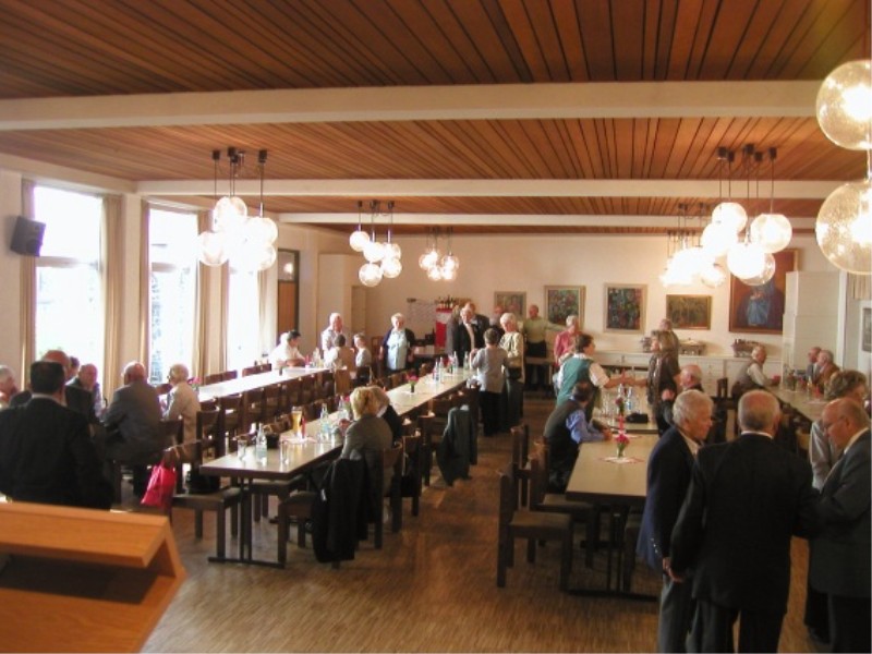 Eintreffen der Besucher