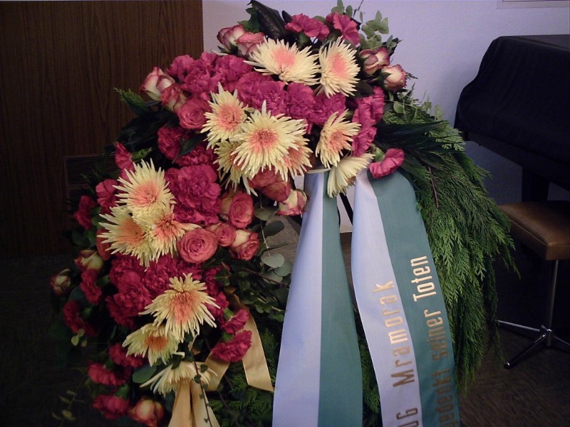 Kranz der Gedenkfeier