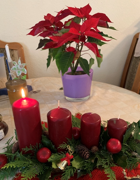 Kerze zum 1.Advent
