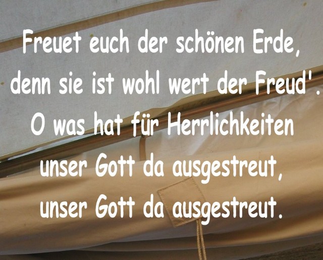Die Lieder beim Gottesdienst