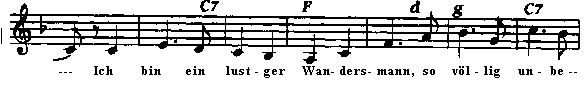 Rennsteig-Notenblatt