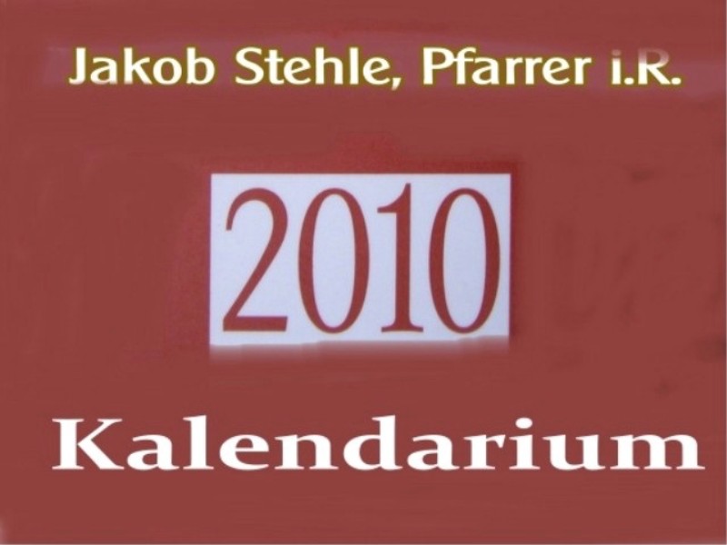 Aufruf Kalendarium 2010