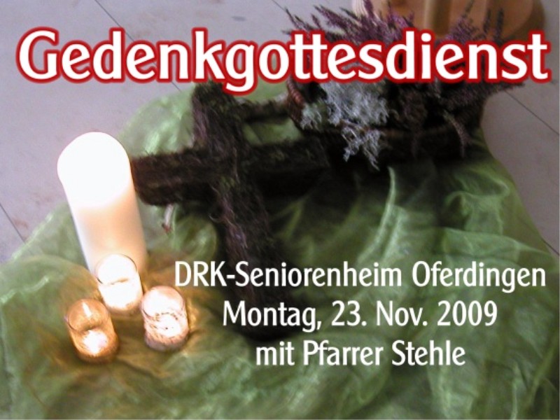 Einf�hrung zur Gedenkfeier